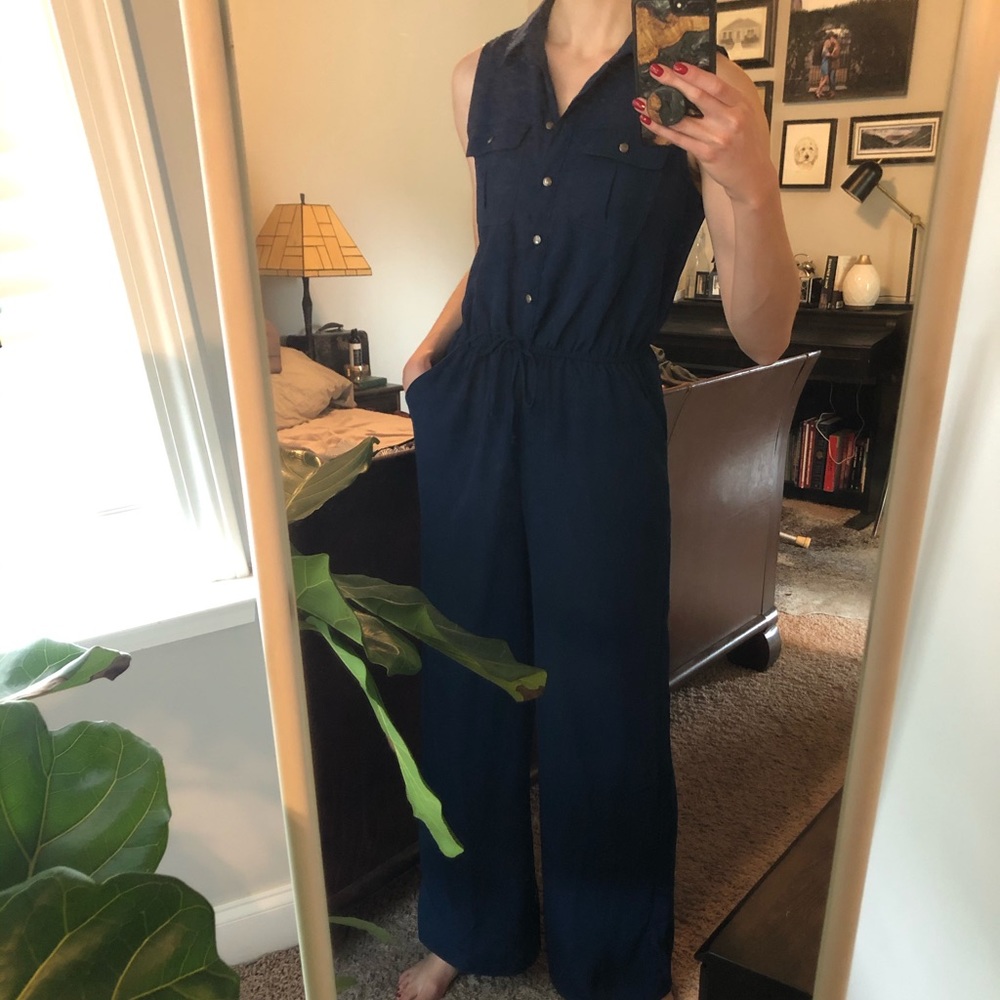 Navy Jumpsuit
